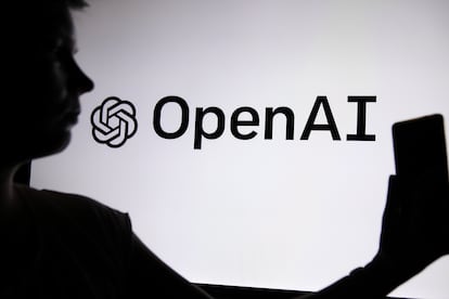 El logo de OpenAI, la responsable de ChatGPT.