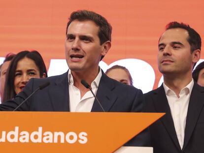 Albert Rivera junto a Ignacio Aguado, el pasado 27 de mayo. 