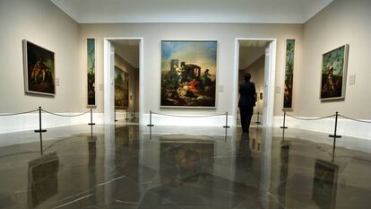 Una de las salas del Museo del Prado dedicada a Francisco de Goya.