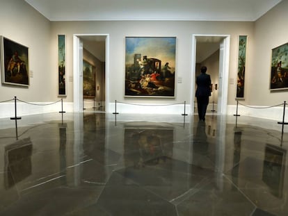 Una de las salas del Museo del Prado dedicada a Francisco de Goya.