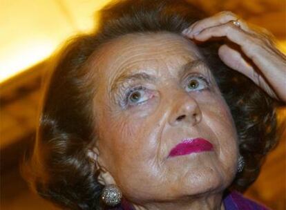 Liliane Bettencourt, hija del fundador y heredera de L'Oréal, en 2002 en París.