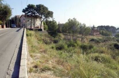 Descampado de la localidad de Esplugues de Llobregat, en Barcelona.