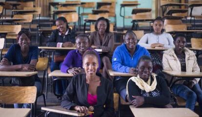 Estudiantes becadas de Kenia.