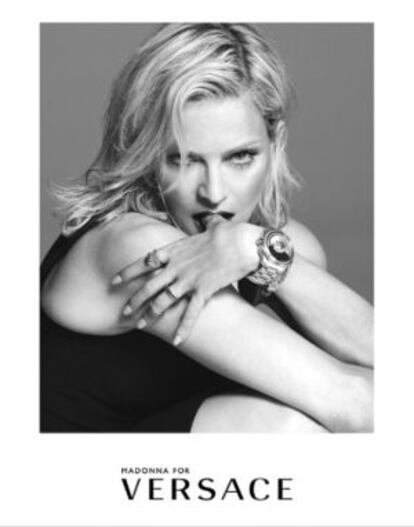 Madonna para la colección primavera/verano 2015 de Versace.