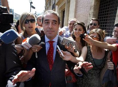 El ex vicepresidente Víctor Campos, tras declarar ante el Tribunal Superior valenciano en mayo.