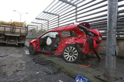 Una joven de 22 añosha fallecido esta mañana en accidente de tráfico en Vigo