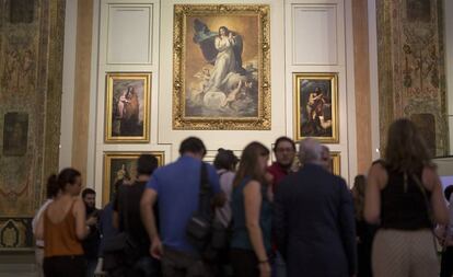 Sala V del Museo de Bellas Artes de Sevilla, presidida por la Inmaculada 'La Colosal', de Murillo.