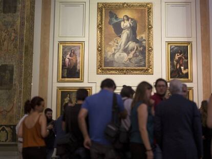 Sala V del Museo de Bellas Artes de Sevilla, presidida por la Inmaculada 'La Colosal', de Murillo.