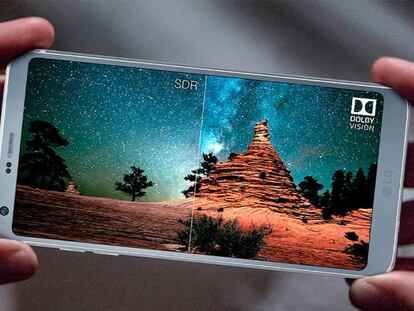 El LG G6 cuenta con una gran pantalla Full Vision