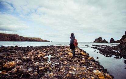 La costa de Aberdeen, en Escocia (Reino Unido).