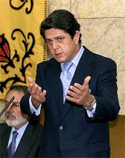 El ministro de Defensa, Federico Trillo-Figueroa, durante un acto oficial de su departamento.