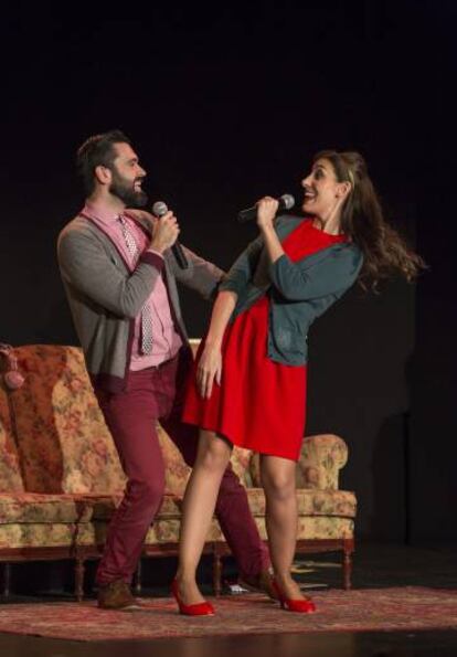 Escena de 'Lo tuyo y lo mío' en el Pequeño Teatro Gran Vía.