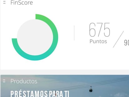 Imagen de la aplicaci&oacute;n Finscore, de Fintonic.