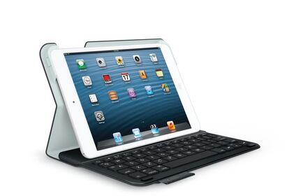 Logitech Ultrathin Keyboard Folio, un teclado y funda para iPad Mini, sencillo y elegante. Precio: 82,50 euros.