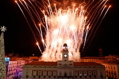 Celebración del Año Nuevo en la Puerta del Sol de Madrid.