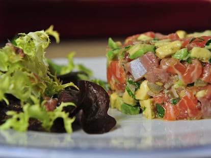 Tartar de salmón y aguacate