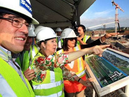 La ministra Pastor, durante una reciente visita al Canal.