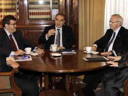 Anwar Zibaowi (esquerra), a la passada edició de la Setmana Mediterrània de Líders Europeus.
