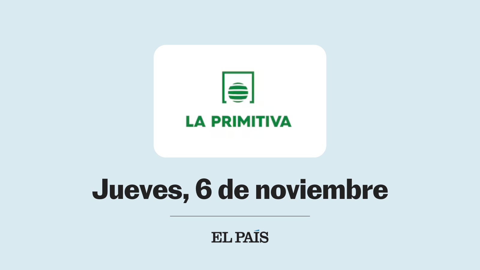 La Primitiva: comprobar sorteo del jueves 6 de noviembre