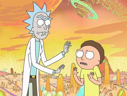 Escena de &#039;Rick and Morty&#039;.