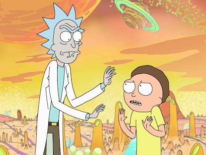 Escena de &#039;Rick and Morty&#039;.