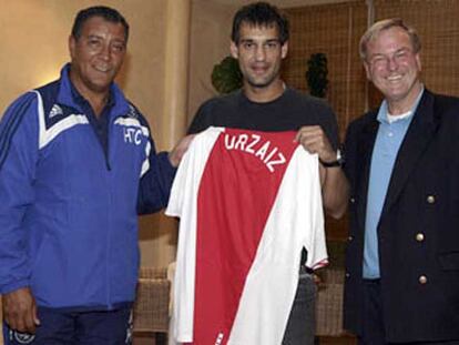 Urzaiz, con la camiseta del Ajax, su nuevo club.
