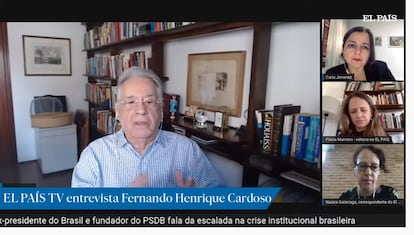Fernando Henrique Cardoso, durante la entrevista con EL PAÍS.