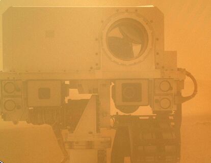 Um 'selfie' do 'Curiosity'.