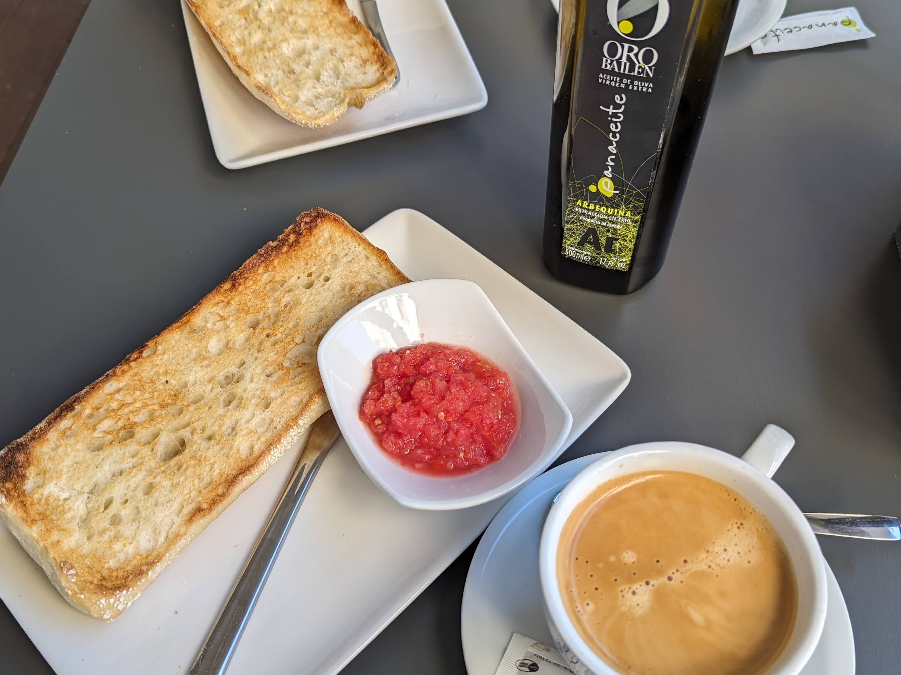 Así luce un desayuno andaluz