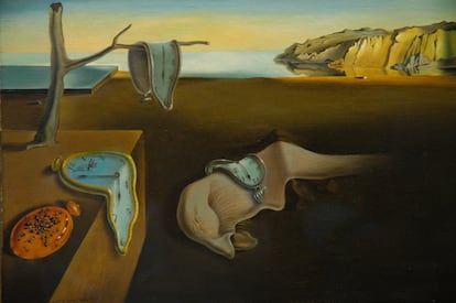 'La persistencia de la memoria', los famosos "relojes blandos" de Salvador Dalí.