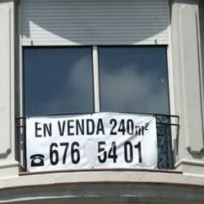 Fachada de una vivienda en venta