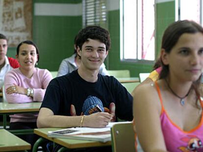 Bucatariu Elvis Alexandru, en el instituto de Lepe.