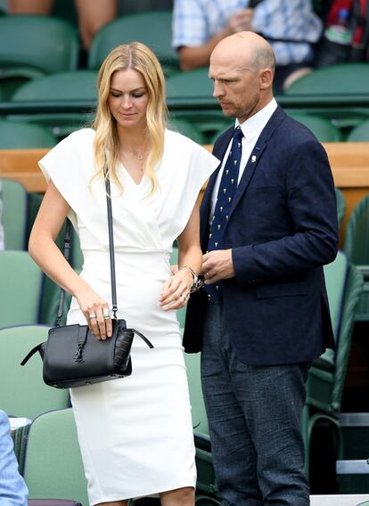 Matt Dawson y su mujer Carolin Hauskeller.