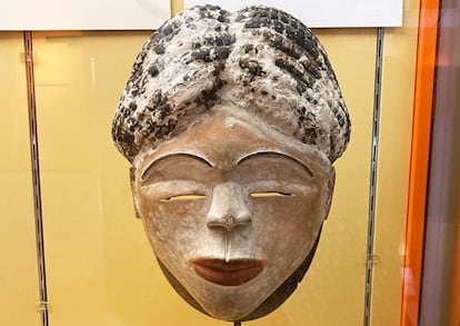 Una máscara del Museo Antropológico en Madrid.