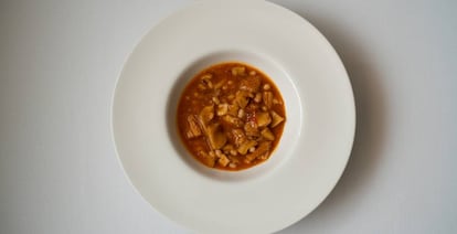 Plato de callos de Javier Muñoz Calero.