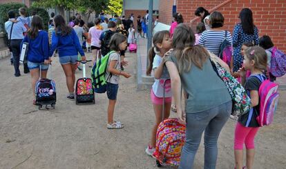 Primer día del curso en Tarragona, el año pasado.