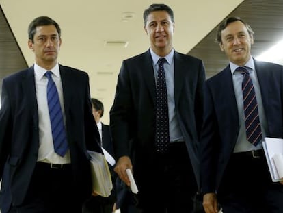 Gallego, Albiol, i Hernando, ahir al Congr&eacute;s.