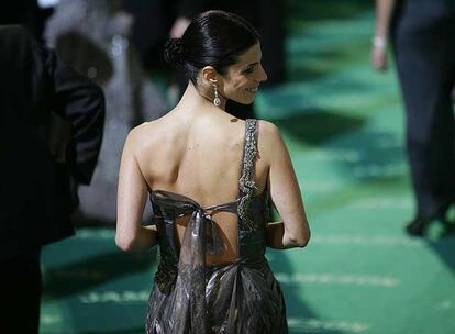 Maribel Verdú, anoche, al llegar a la gala de los Goya.