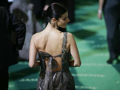 Maribel Verdú, anoche, al llegar a la gala de los Goya.