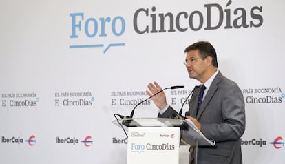 Rafael Catalá, ministro de Justicia en el Foro Cinco Días.