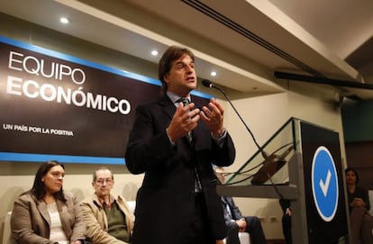 Luis Lacalle Pou, candidato presidencial del Partido Nacional