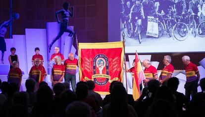 Homenaje de la Generalitat a la frustrada Olimpiada Popular de Barcelona de 1936. 