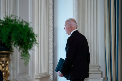 El presidente estadounidense Joe Biden, este viernes en la Casa Blanca.