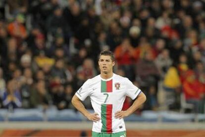 Cristiano Ronaldo, sin respuestas durante el partido.