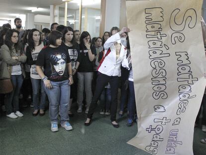 Homenaje a la joven asesinada en Noia