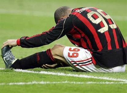 Ronaldo, en un partido con el Milan