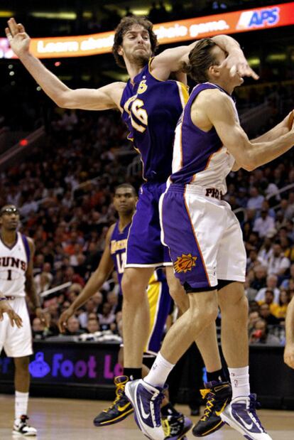 Pau Gasol, en un momento del partido frente a Phoenix.