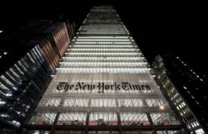 Imagen de la sede del New York Times en Nueva York (EE.UU.). EFE/Archivo