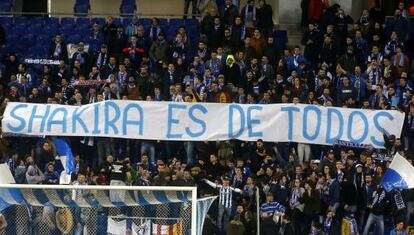 Pancarta a Cornellà.