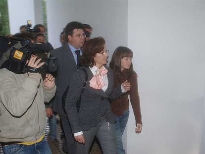 Rosa Jimeno, ayer, a la entrada de los Juzgados de Marbella.
